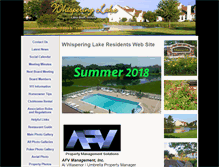 Tablet Screenshot of mywhisperinglake.com